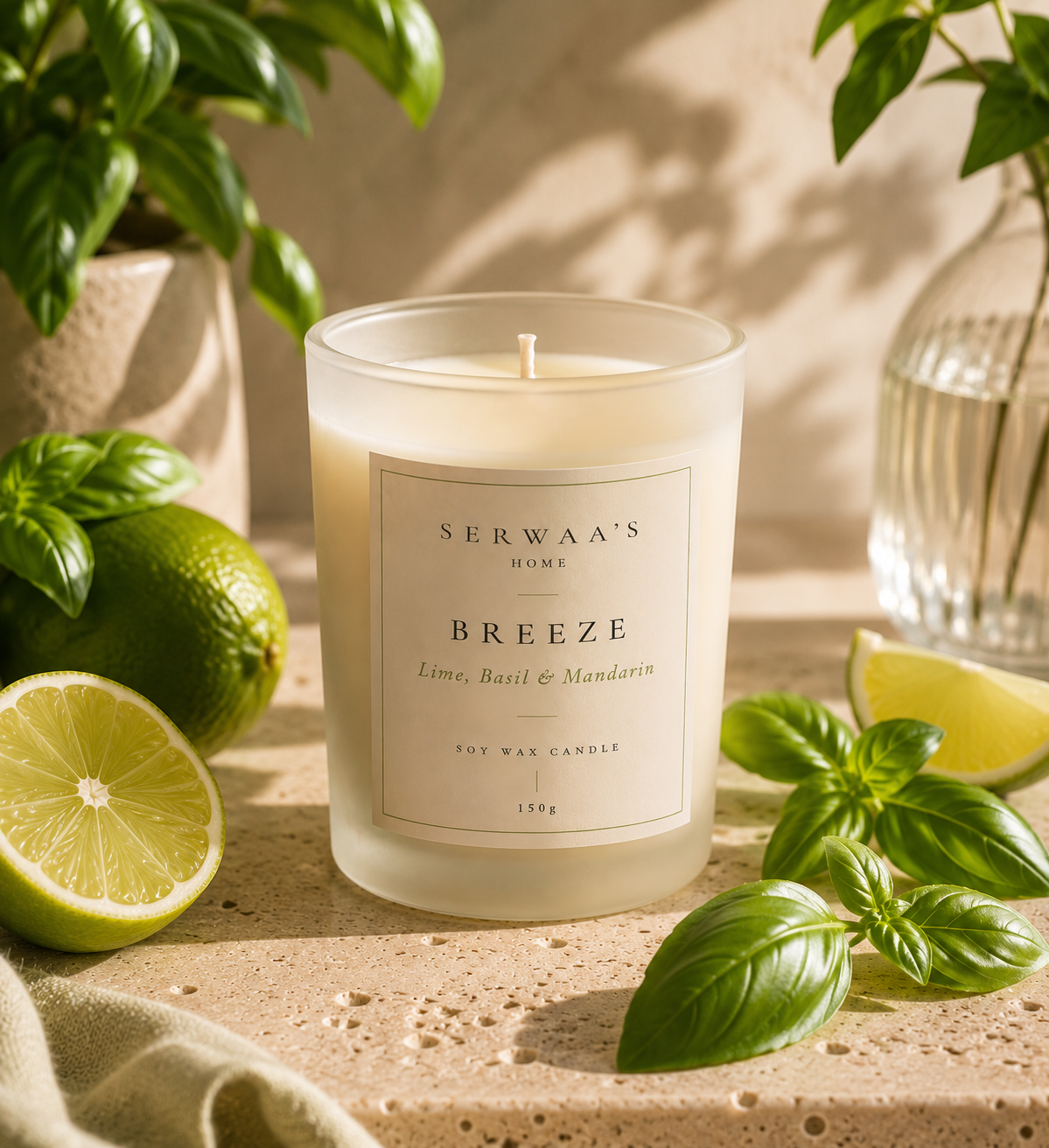 Breeze | Lime, Basil & Mandarin Candle