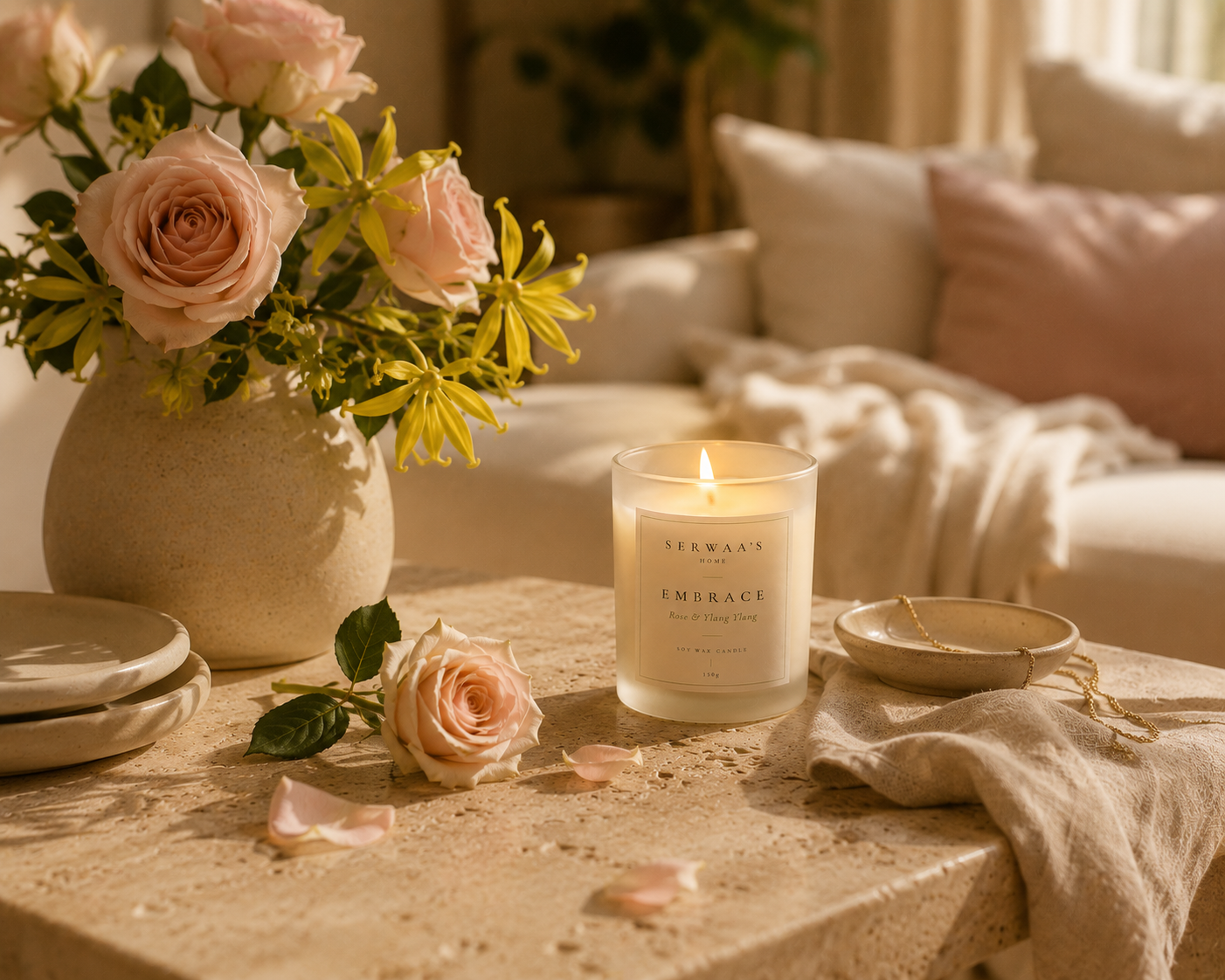 Embrace | Rose & Ylang Ylang Candle